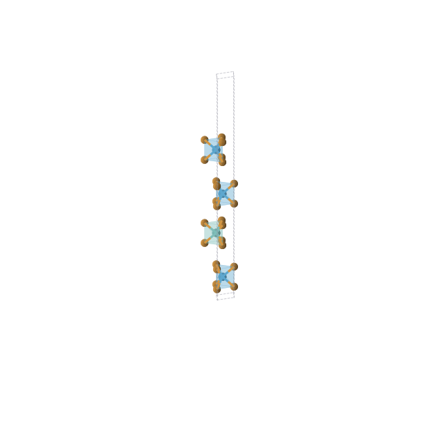 Crystal structure of Te8MoW3 (trigonal, P3m1 (No. 156))