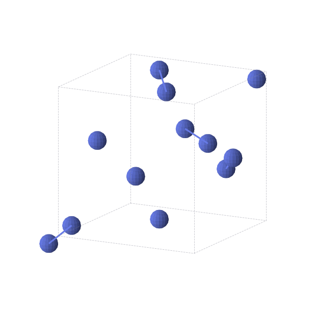 Crystal structure of N2 (cubic, P213 (No. 198))