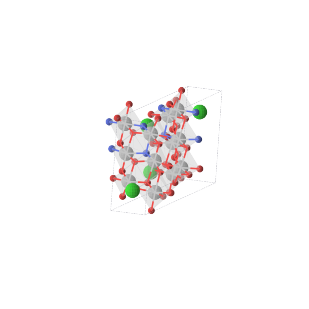 Crystal structure of Sr2Ti6N2O11 (monoclinic, Cm (No. 8))