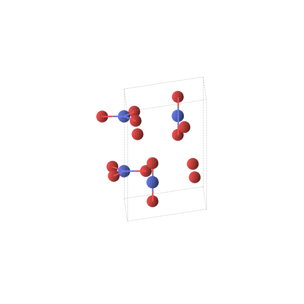 Crystal structure of N2O5 (hexagonal, P63/mmc (No. 194))