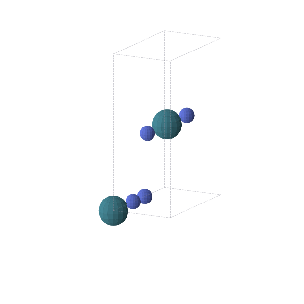 Crystal structure of PdN2 (orthorhombic, Immm (No. 71))