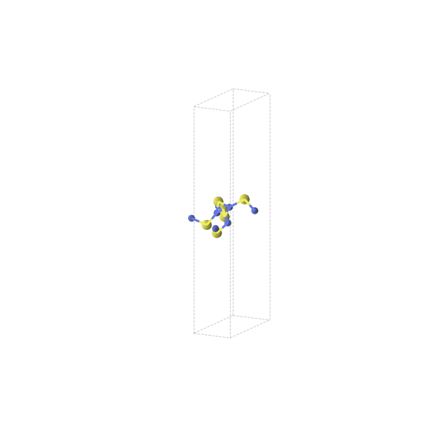 Crystal structure of S3N2 (orthorhombic, Pmn21 (No. 31))