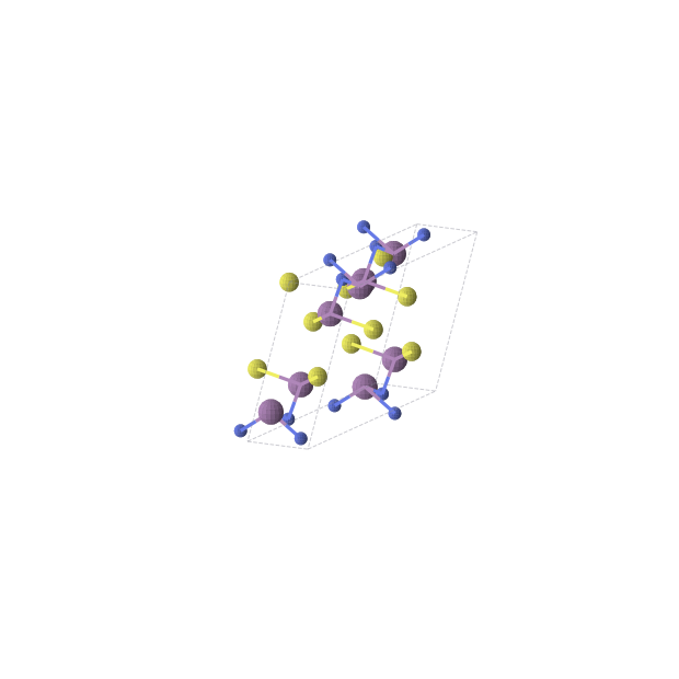 Crystal structure of Sb4S3N2 (monoclinic, C2/m (No. 12))
