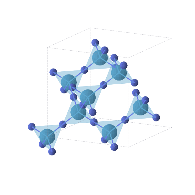 Crystal structure of WN2 (cubic, Fd-3m (No. 227))