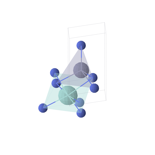 Crystal structure of ZrZnN2 (trigonal, P3m1 (No. 156))