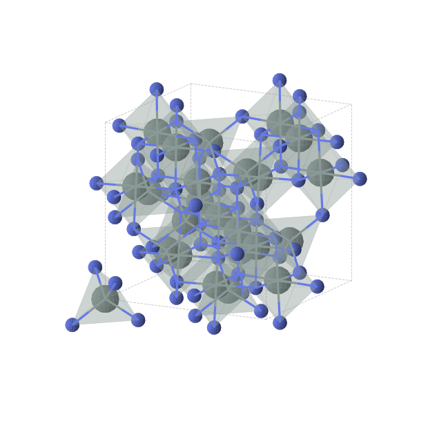 Crystal structure of Sn3N4 (cubic, Fd-3m (No. 227))