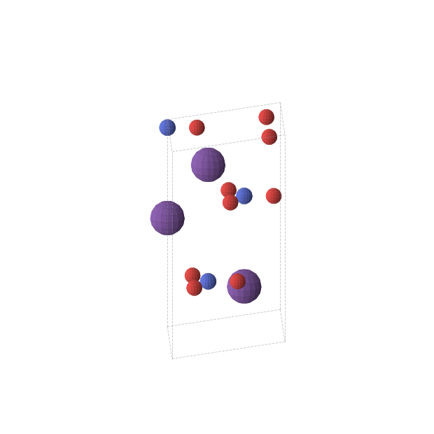 Crystal structure of RbNO3 (trigonal, R3m (No. 160))