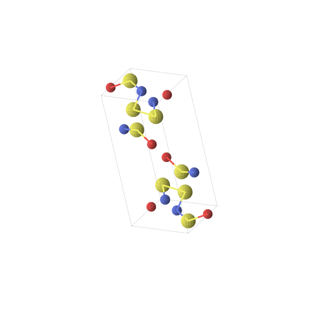 Crystal structure of S2NO (triclinic, P-1 (No. 2))