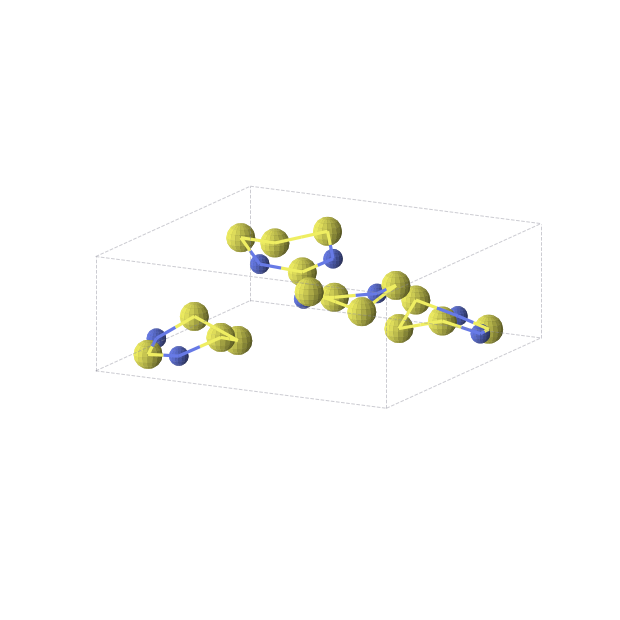 Crystal structure of S2N (tetragonal, P42nm (No. 102))