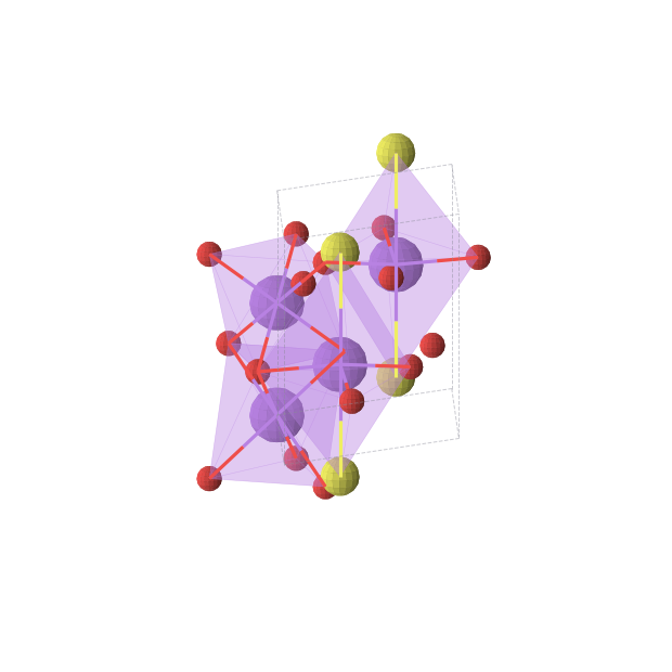 Crystal structure of Na2SO3 (trigonal, P-3 (No. 147))