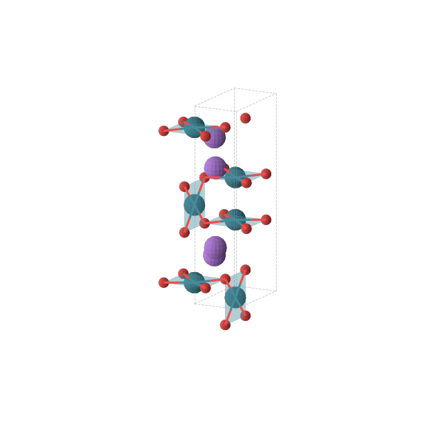 Crystal structure of Na2Pd3O4 (orthorhombic, Immm (No. 71))