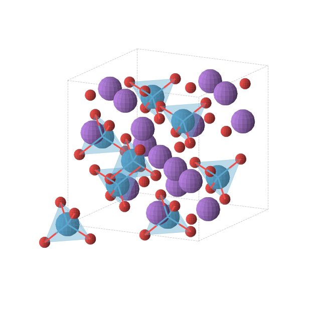Crystal structure of Na4O8W2 (cubic, Fd-3m (No. 227))