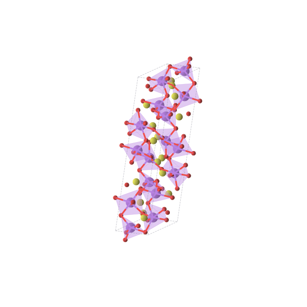 Crystal structure of Na16O40S16 (monoclinic, P21/c (No. 14))