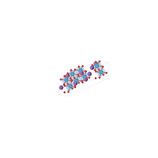 Crystal structure of Na2W2O7 (orthorhombic, Cmc21 (No. 36))