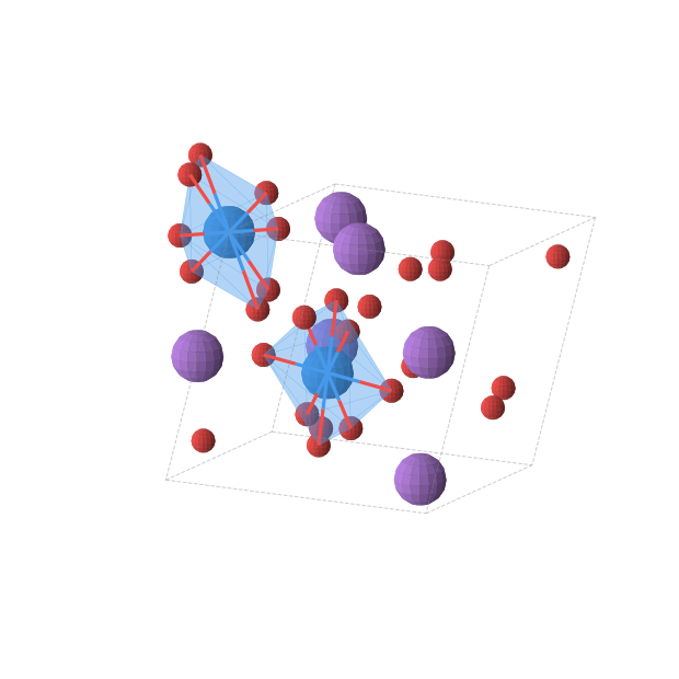 Crystal structure of Na3NpO8 (monoclinic, P21/c (No. 14))