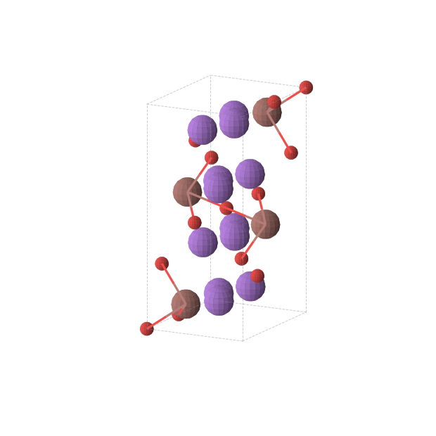 Crystal structure of Na3TlO2 (orthorhombic, Pnma (No. 62))