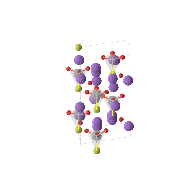 Crystal structure of Na3VSO3 (trigonal, R3c (No. 161))