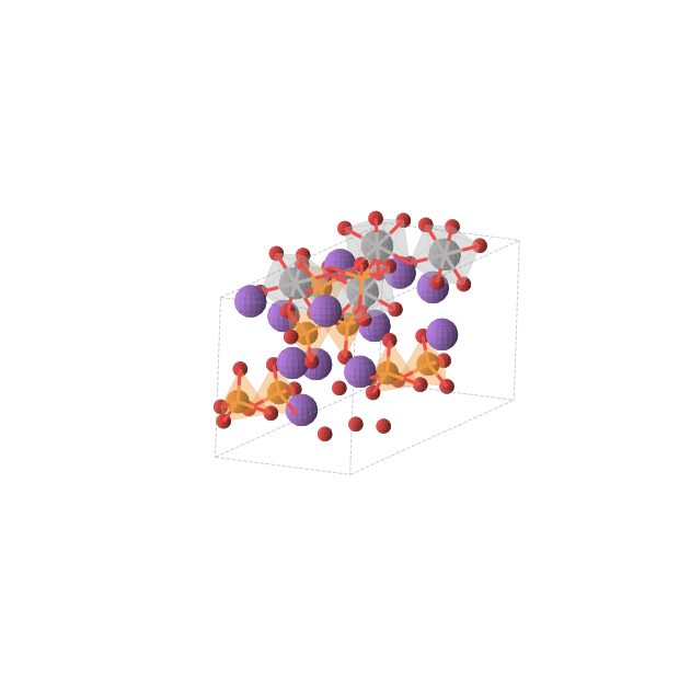 Crystal structure of Na3VP2O9 (monoclinic, C2/m (No. 12))