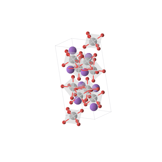 Crystal structure of Na4Ti5O12 (trigonal, P-3 (No. 147))
