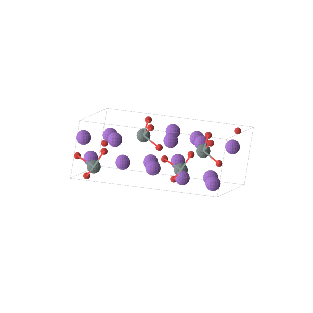 Crystal structure of Na4SnO3 (monoclinic, Cc (No. 9))