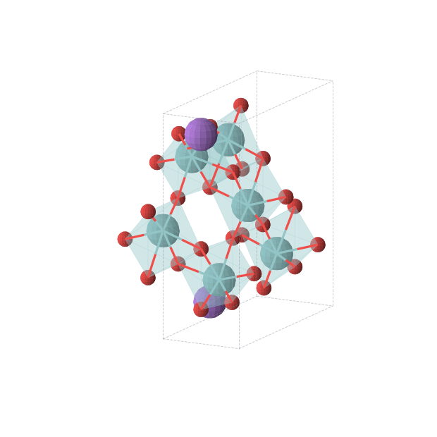 Crystal structure of NaNb3O8 (orthorhombic, Pmmn (No. 59))