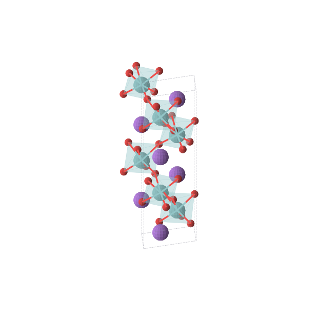 Crystal structure of NaNbO3 (trigonal, R3c (No. 161))