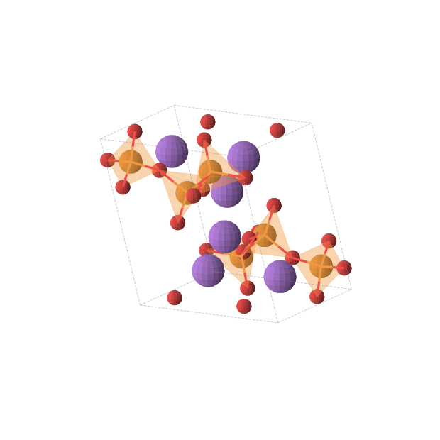 Crystal structure of NaPO3 (triclinic, P-1 (No. 2))