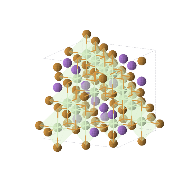 Crystal structure of NaPrTe2 (cubic, Fd-3m (No. 227))