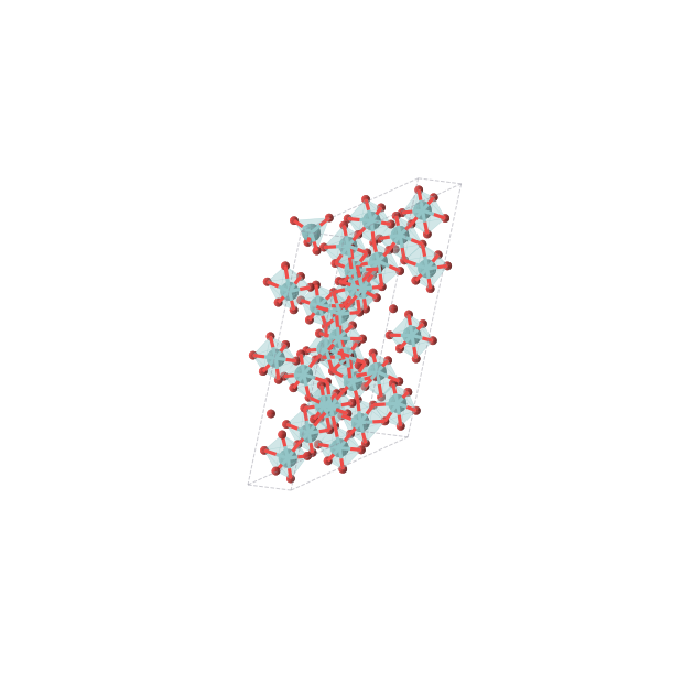 Crystal structure of Nb2O5 (monoclinic, P2 (No. 3))