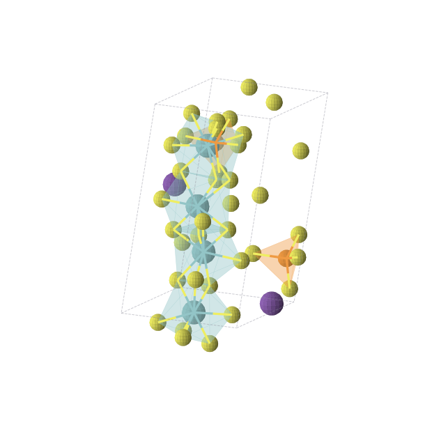 Crystal structure of Nb4P2Rb2S20 (monoclinic, Pc (No. 7))
