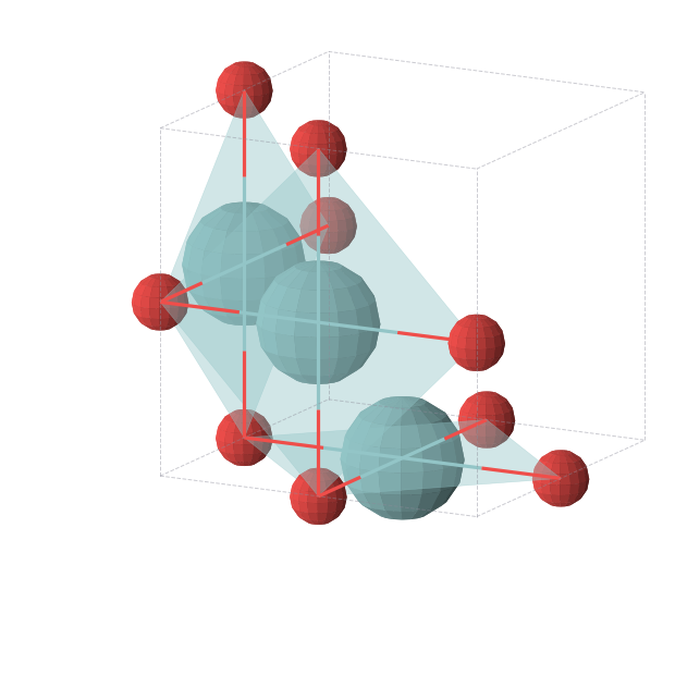 Crystal structure of NbO (cubic, Pm-3m (No. 221))