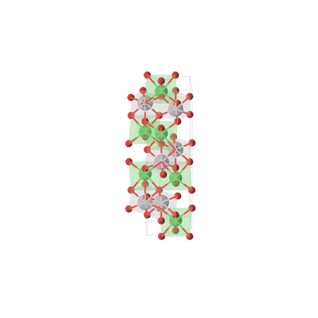Crystal structure of TiNiO3 (trigonal, R-3 (No. 148))