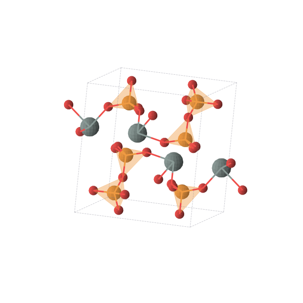 Crystal structure of Sn2P3O10 (monoclinic, P21/m (No. 11))