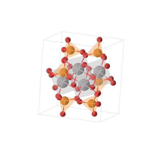 Crystal structure of V2P3O10 (monoclinic, P21/m (No. 11))