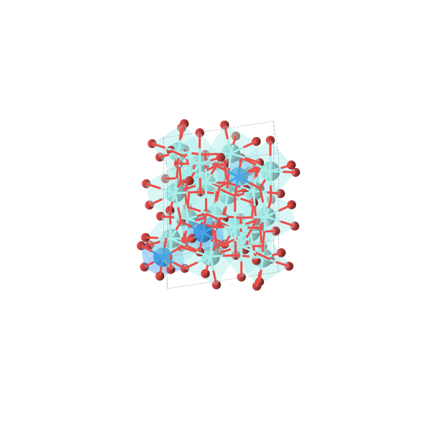 Crystal structure of Y6UO12 (trigonal, R-3 (No. 148))