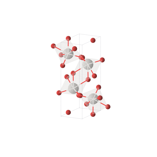 Crystal structure of ScO2 (orthorhombic, Pnma (No. 62))