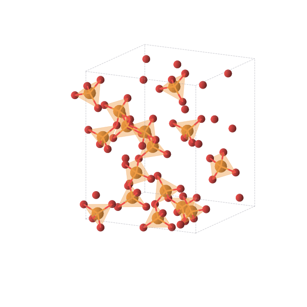 Crystal structure of PO3 (orthorhombic, Cmce (No. 64))