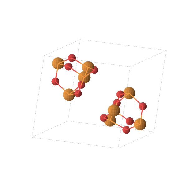 Crystal structure of P2O3 (monoclinic, P21/m (No. 11))