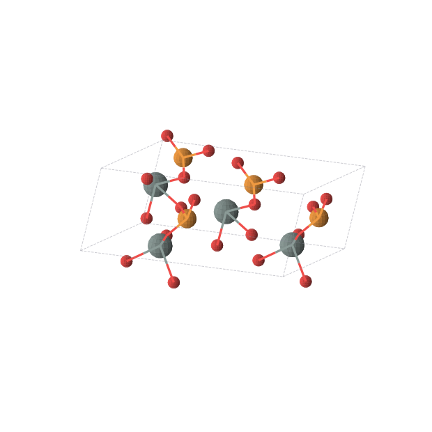 Crystal structure of O3P1Sn1 (orthorhombic, Pbca (No. 61))