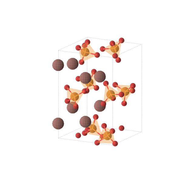 Crystal structure of O3PTl (tetragonal, P-421c (No. 114))