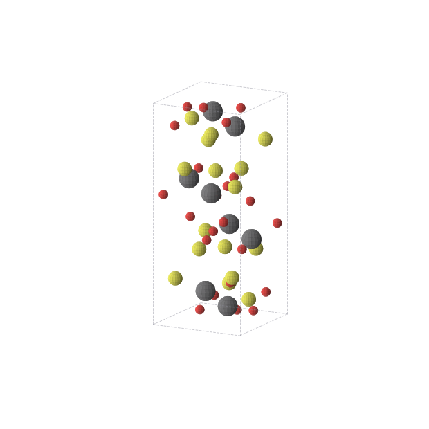 Crystal structure of O24Pb8S16 (orthorhombic, Pbca (No. 61))