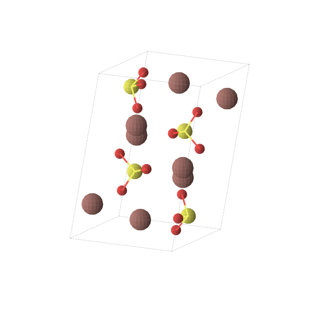 Crystal structure of Tl2SO3 (monoclinic, P21/c (No. 14))