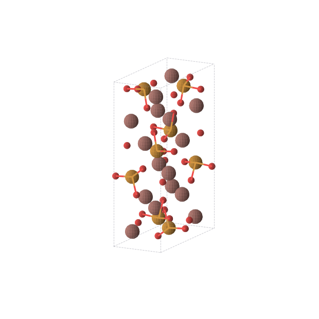 Crystal structure of O3TeTl2 (orthorhombic, Pban (No. 50))