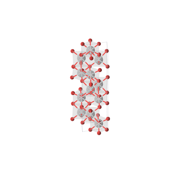 Crystal structure of Ti2O3 (trigonal, R-3c (No. 167))