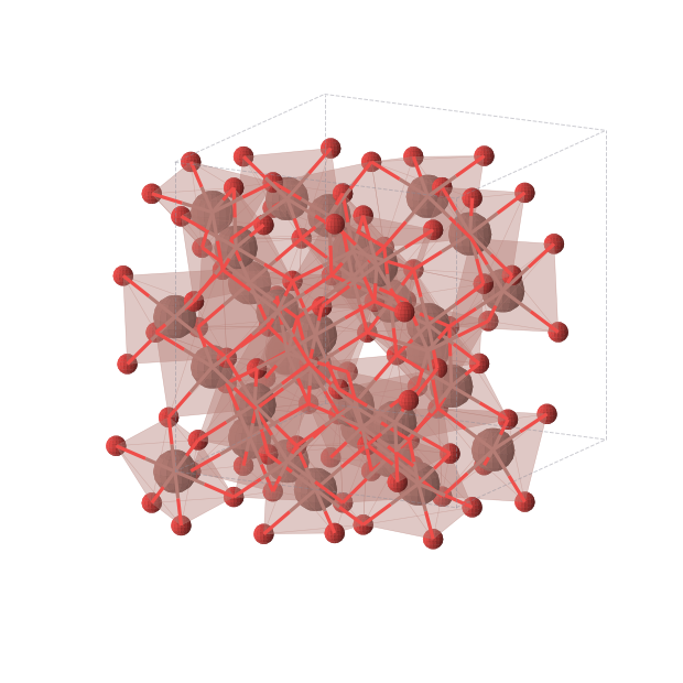 Crystal structure of Tl2O3 (cubic, Ia-3 (No. 206))