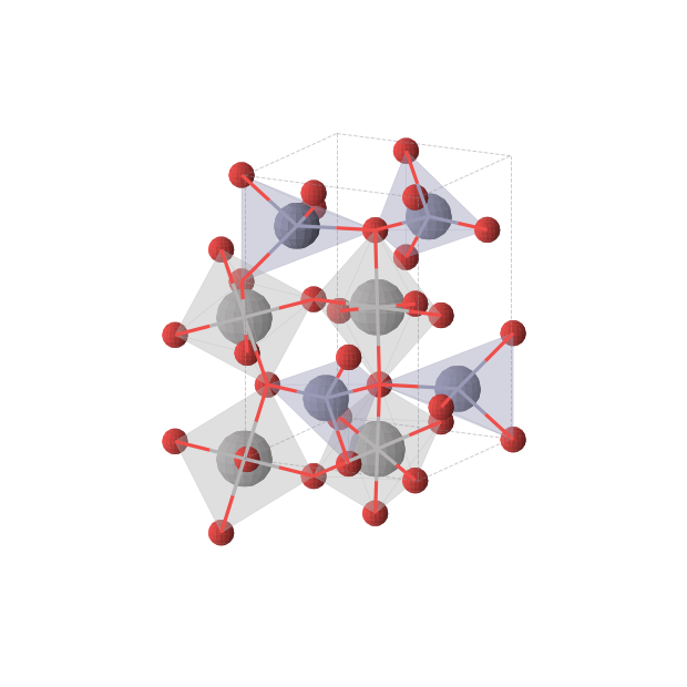 Crystal structure of VZnO3 (orthorhombic, Pnma (No. 62))