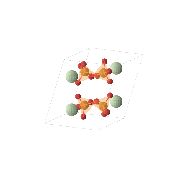 Crystal structure of PrPO4 (monoclinic, P21/c (No. 14))