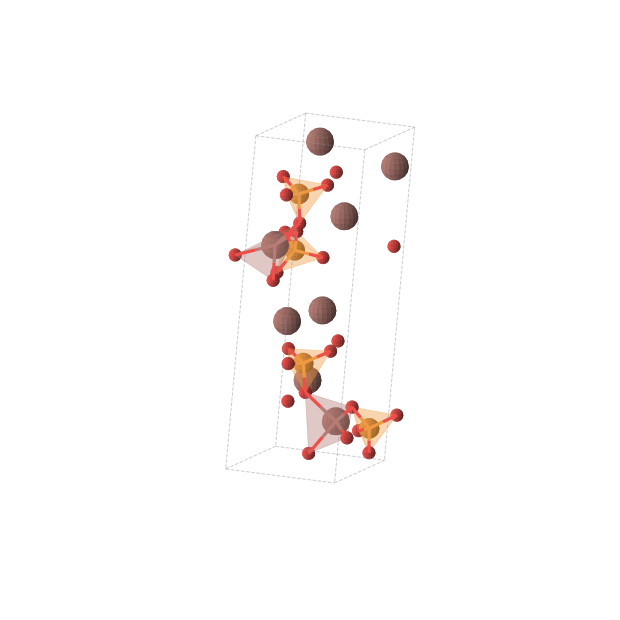 Crystal structure of Tl2PO4 (monoclinic, Pc (No. 7))