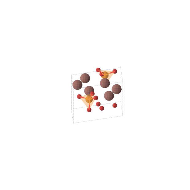 Crystal structure of Tl3PO4 (hexagonal, P63 (No. 173))