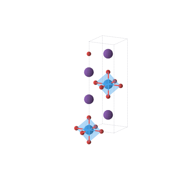 Crystal structure of Rb2UO4 (tetragonal, I4/mmm (No. 139))